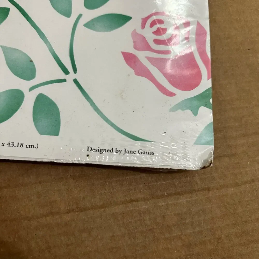 NEW Floral Rose Vine Wall Stencil Kit Decor Plaid  Stencil 26669 Victoria's Rose